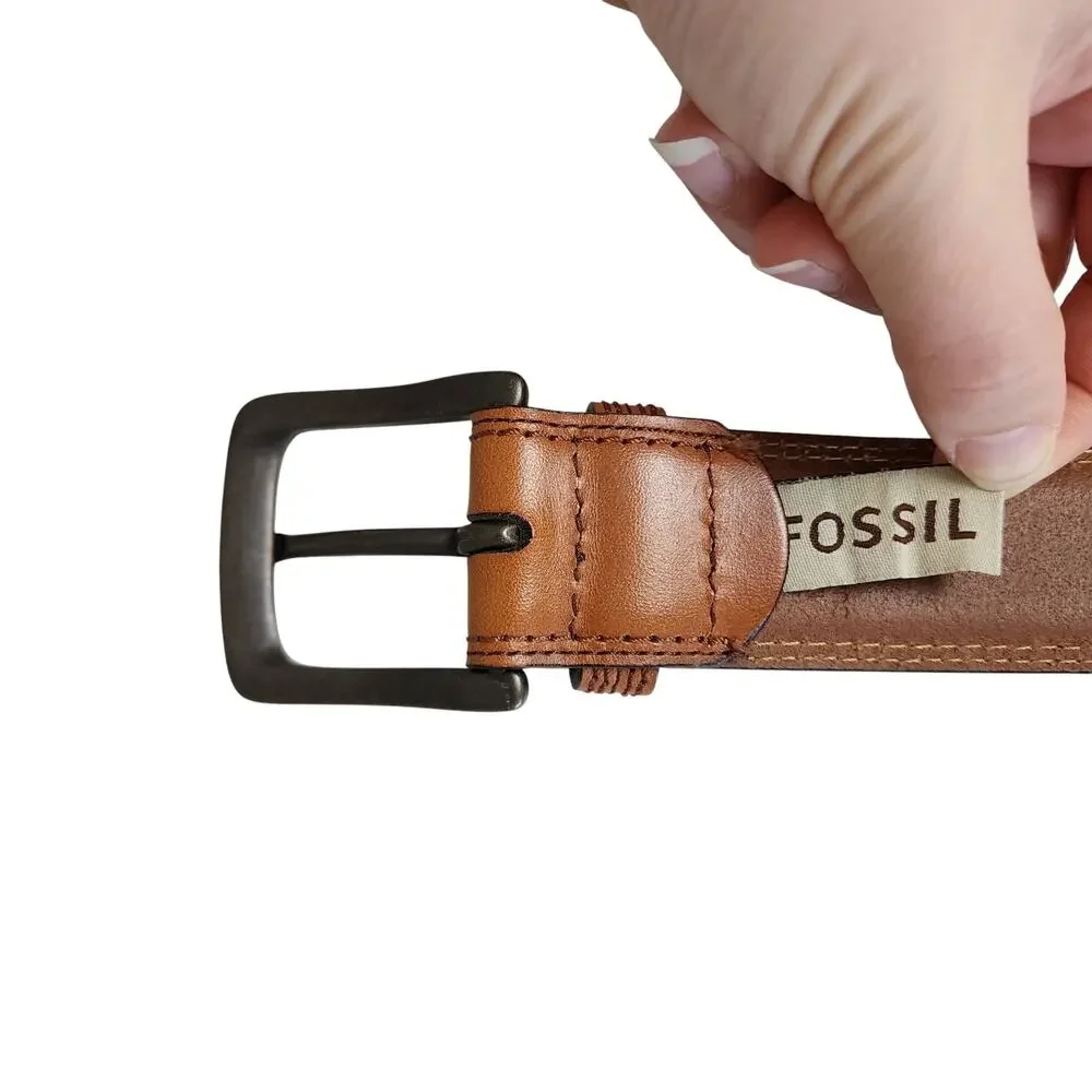 Fossil Mens Cognac Brown 1.5